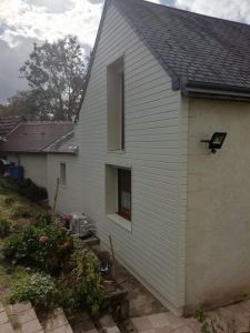 isolation thermique des murs par l'extérieur à Loir en Vallée (72) avec bardage Sivalbp