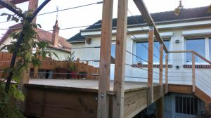 terrasse bois douglas pilotis vencome vendomois azé mazangé st fimin des prés ouques 