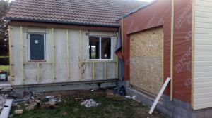 extension isolation garage epuisay couetron au perche vendomois biosourcé bardage bois