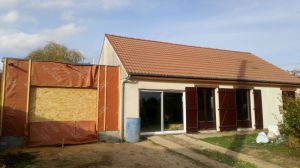 extension isolation garage epuisay couetron au perche vendomois biosourcé bardage bois