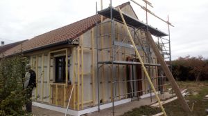 extension isolation garage epuisay couetron au perche vendomois biosourcé bardage bois