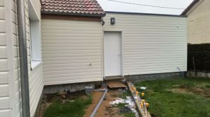 extension isolation garage epuisay couetron au perche vendomois biosourcé bardage bois