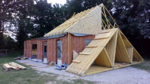 Réhabilitation d'un garage, d'une extension et transformation d'une conserverie en chambre, sur Epuisay (41).