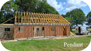 Réhabilitation d'un garage, d'une extension et transformation d'une conserverie en chambre, sur Epuisay (41).